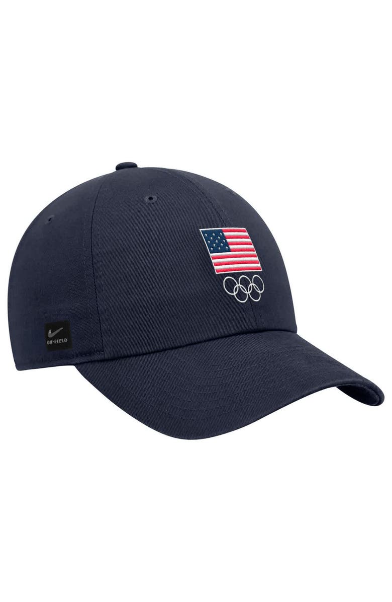 Nike Men's Nike Navy Team USA Club Adjustable Hat, Alternate, color, 
