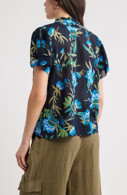 Caslonr Caslon(r) Ruffle Top In Blue
