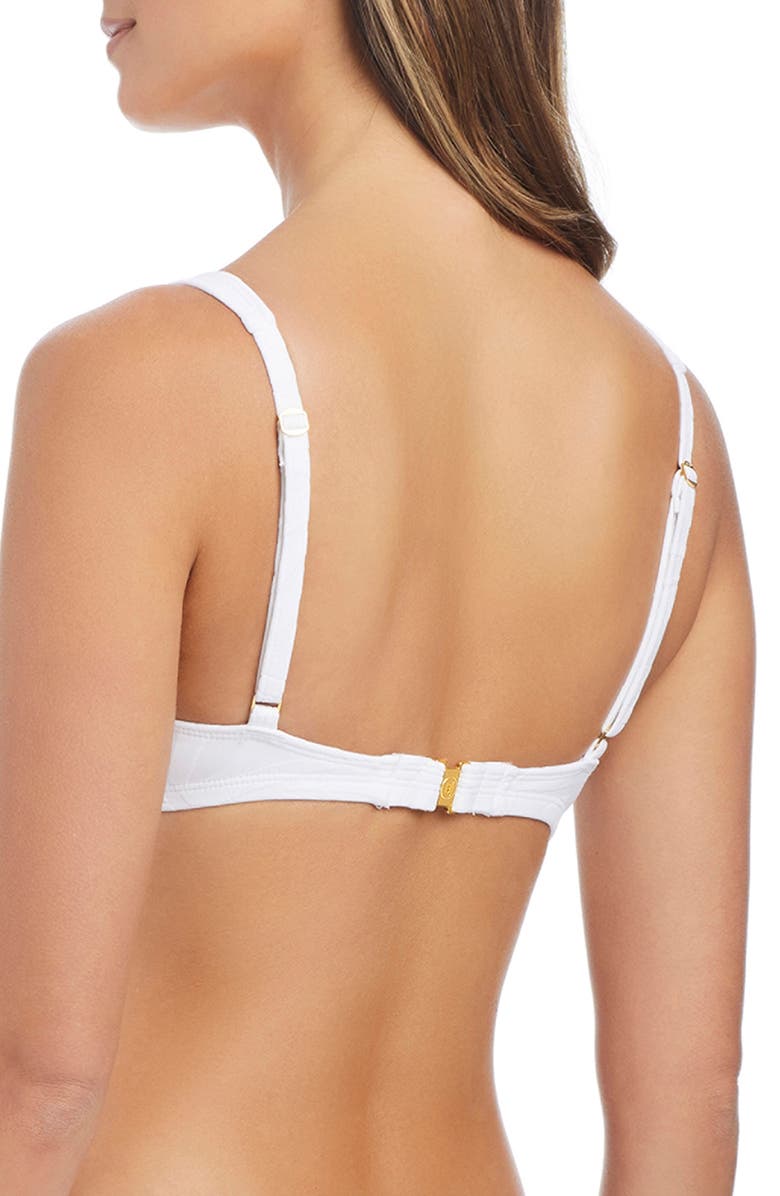 BLEU by Rod Beattie O-Ring Jacquard Bikini Top, Alternate, color, 