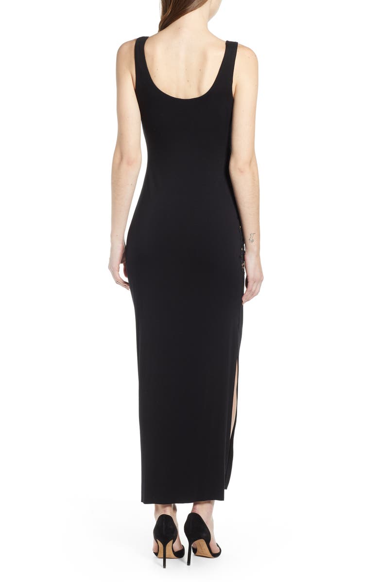 Bailey 44 Drizzle Cake Lace Inset Jersey Maxi Dress, Alternate, color,