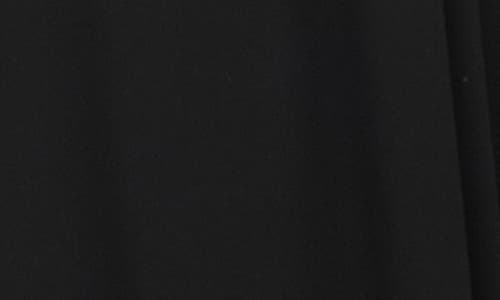 Blu Pepper Puff Sleeve A-line Midi Dress In Black