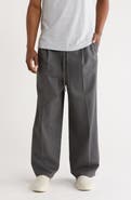 Fear of God Essentials Pleat Front Drawstring Cotton Twill Pants