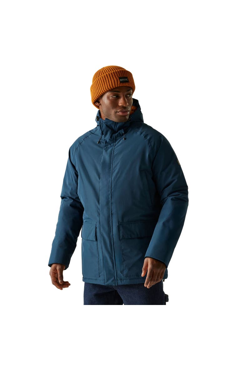 Savon Insulated Waterproof Jacket, Alternate, color, Navy Blue and Glazed Ginger