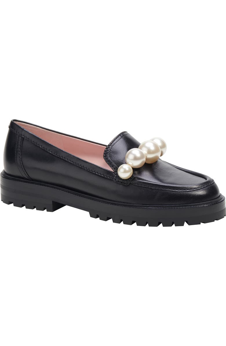 Kate Spade New York posh imitation pearl loafer, Main, color,