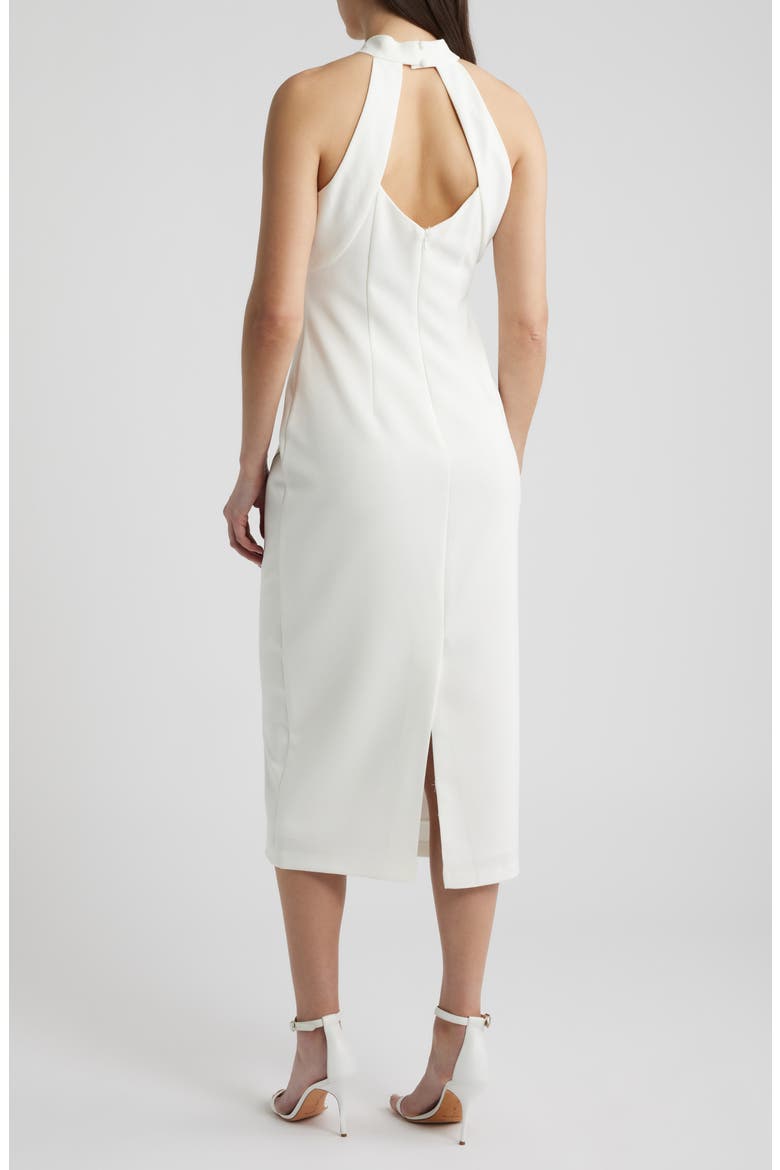 Sequin Flower Midi Dress, Alternate, color, IVORY