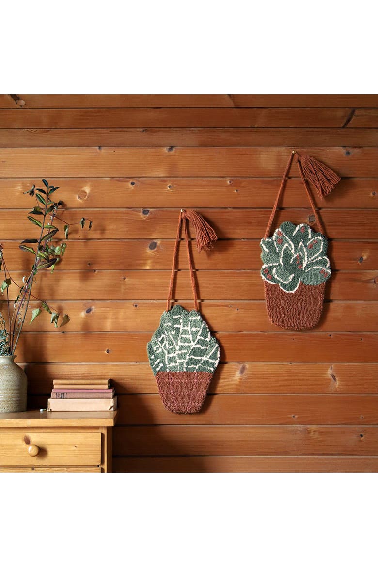 Wall Hanging Little Aloe, Alternate, color, BROWN & GREEN
