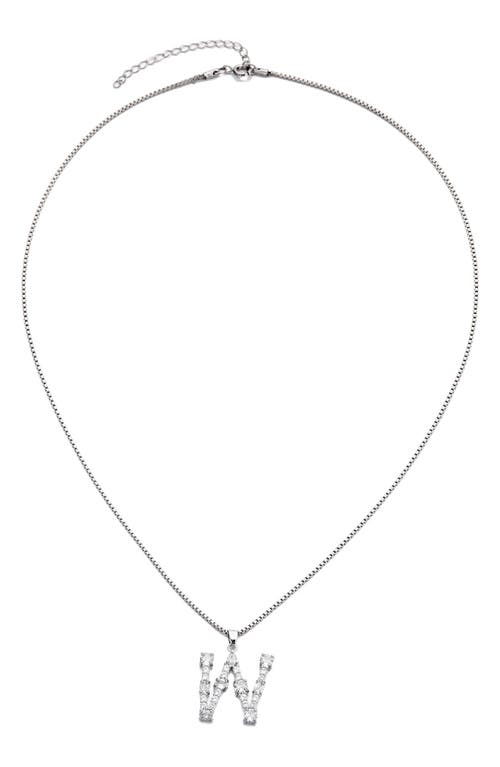 Adornia Mixed Crystal Initial Pendant Necklace