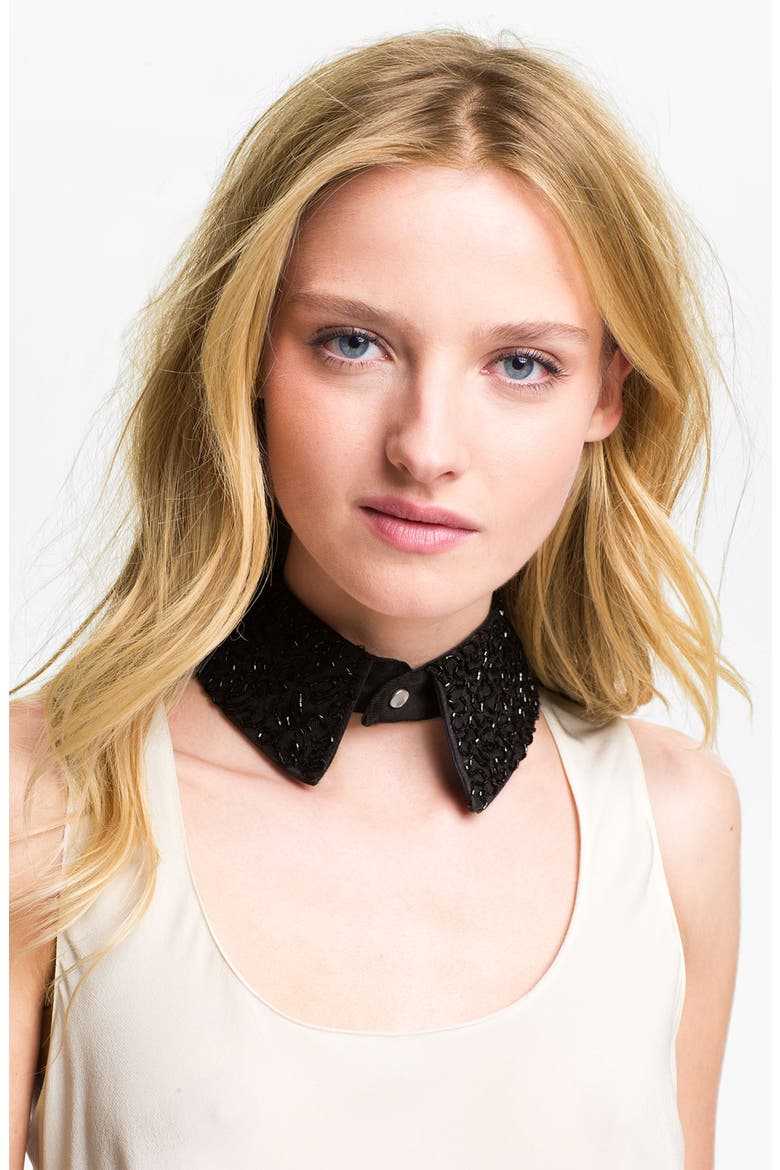 Beaded Collar, Main, color, BLACK