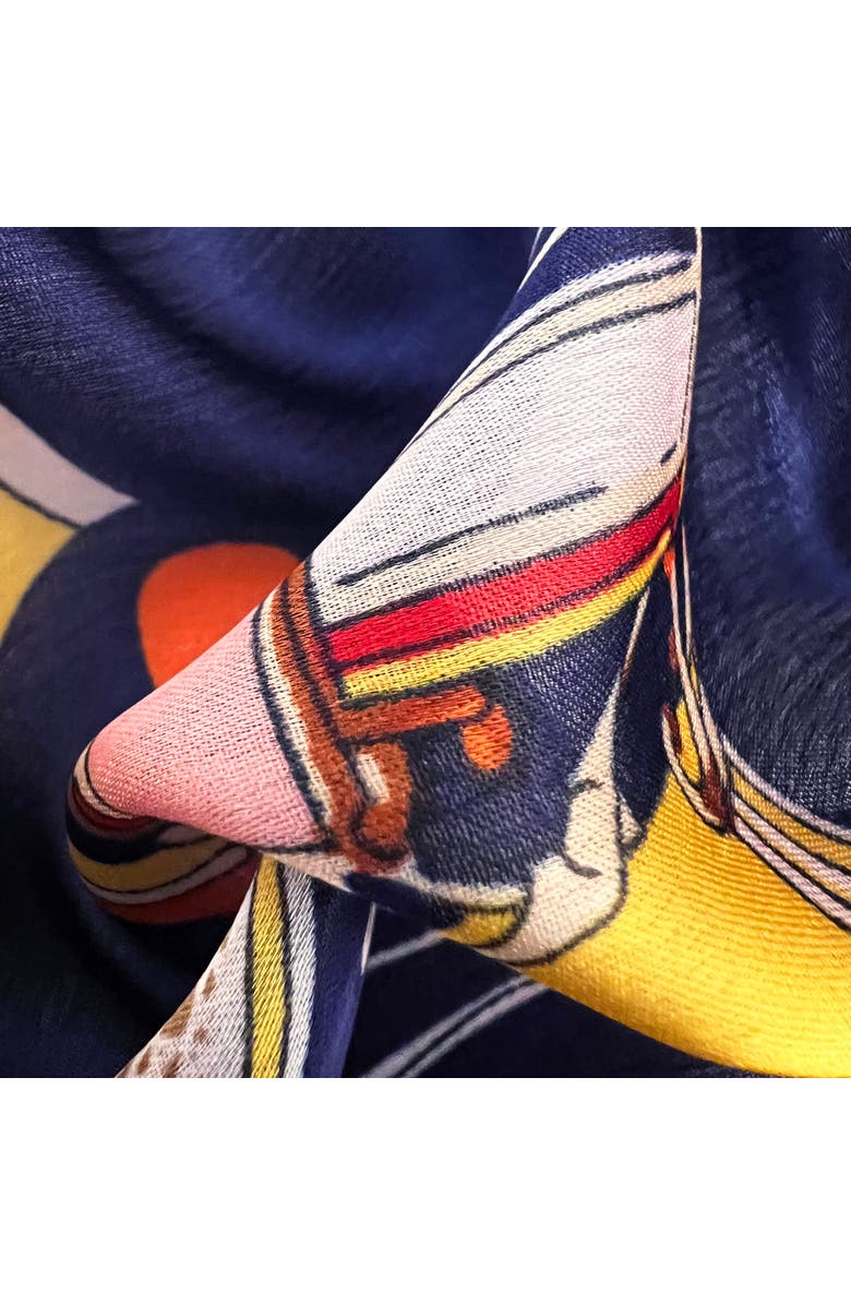 Youzey The Landau Ultrasoft Lightweight Scarf, Alternate, color, Blue