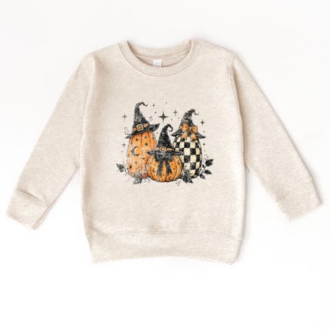 Witch Hat Pumpkins Toddler Graphic Sweatshirt