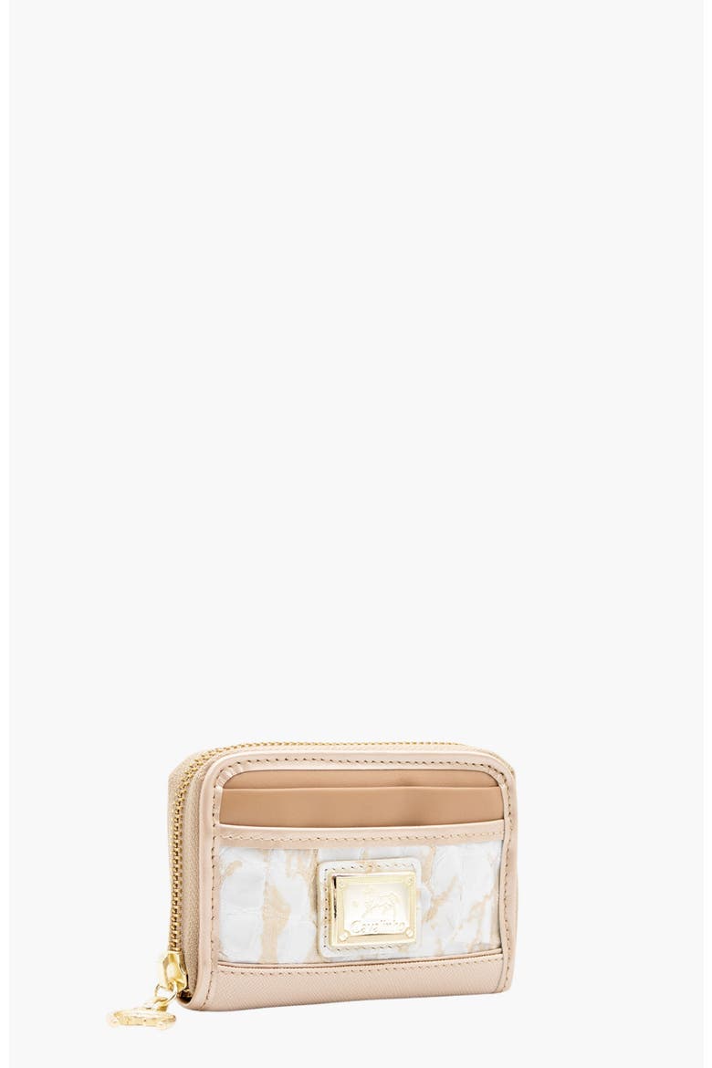 Mystic Card Holder 275, Alternate, color, Beige / White