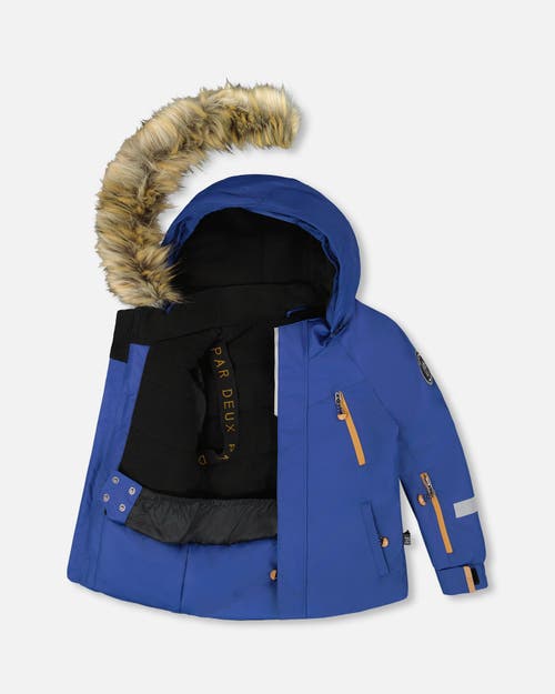 Deux Par Deux Boy Two-piece Play Snowsuit In Multi