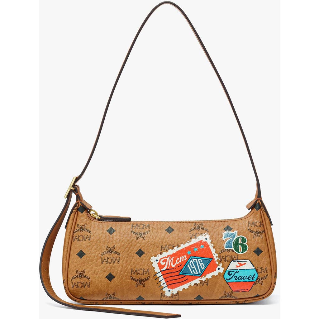 Mcm Aren Shoulder Bag In Brown
