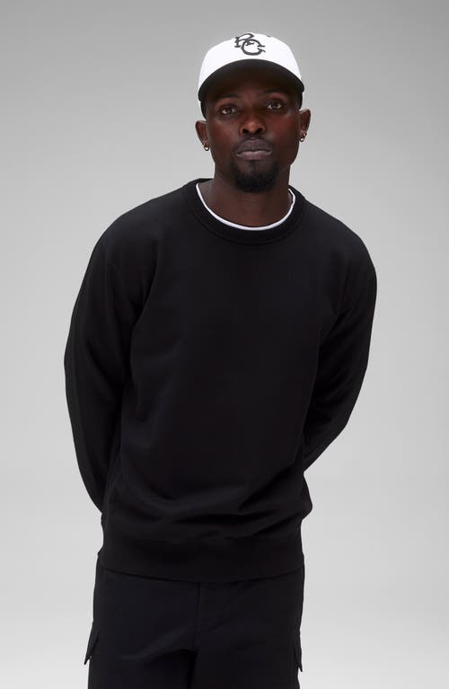 Reigning Champ Midweight Terry Standard Crewneck Sweatshirt In Black