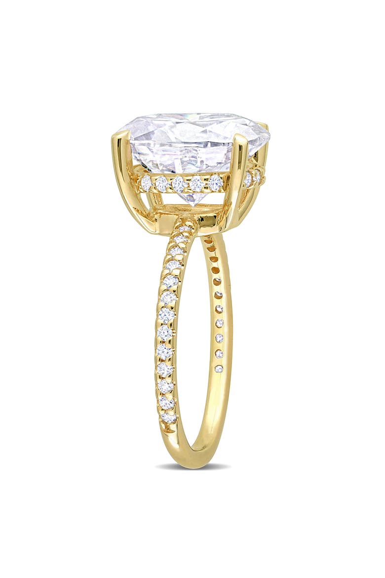 Oval Cut Lab-Created Moissanite Ring, Alternate, color, WHITE