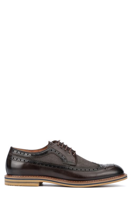 Vintage Foundry Falcon Brogue Wingtip Derby In Brown