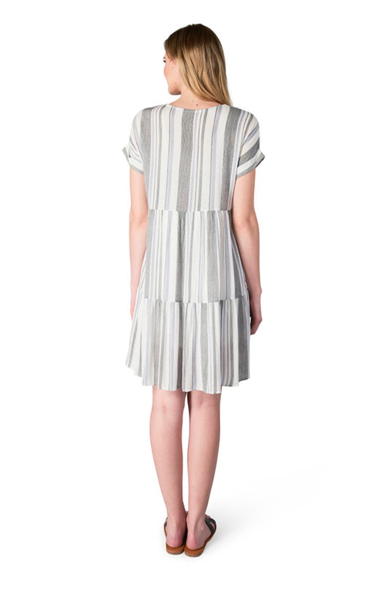 Everly Grey Micaela Maternity/Nursing Dress, Alternate, color, Black/Royal