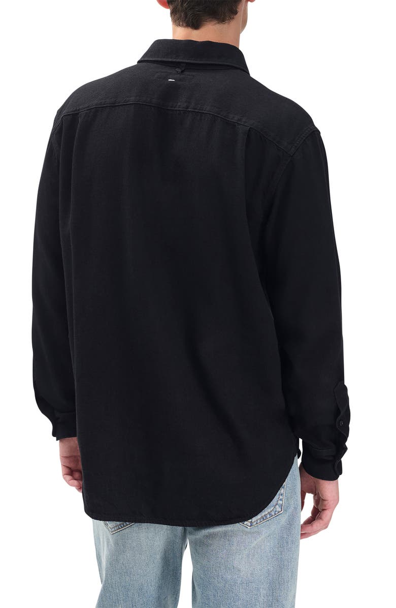 rag & bone Finch Denim Button-Up Shirt, Alternate, color, Black