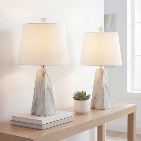 Owen Contemporary Resin LED Table Lamp (Set of 2)