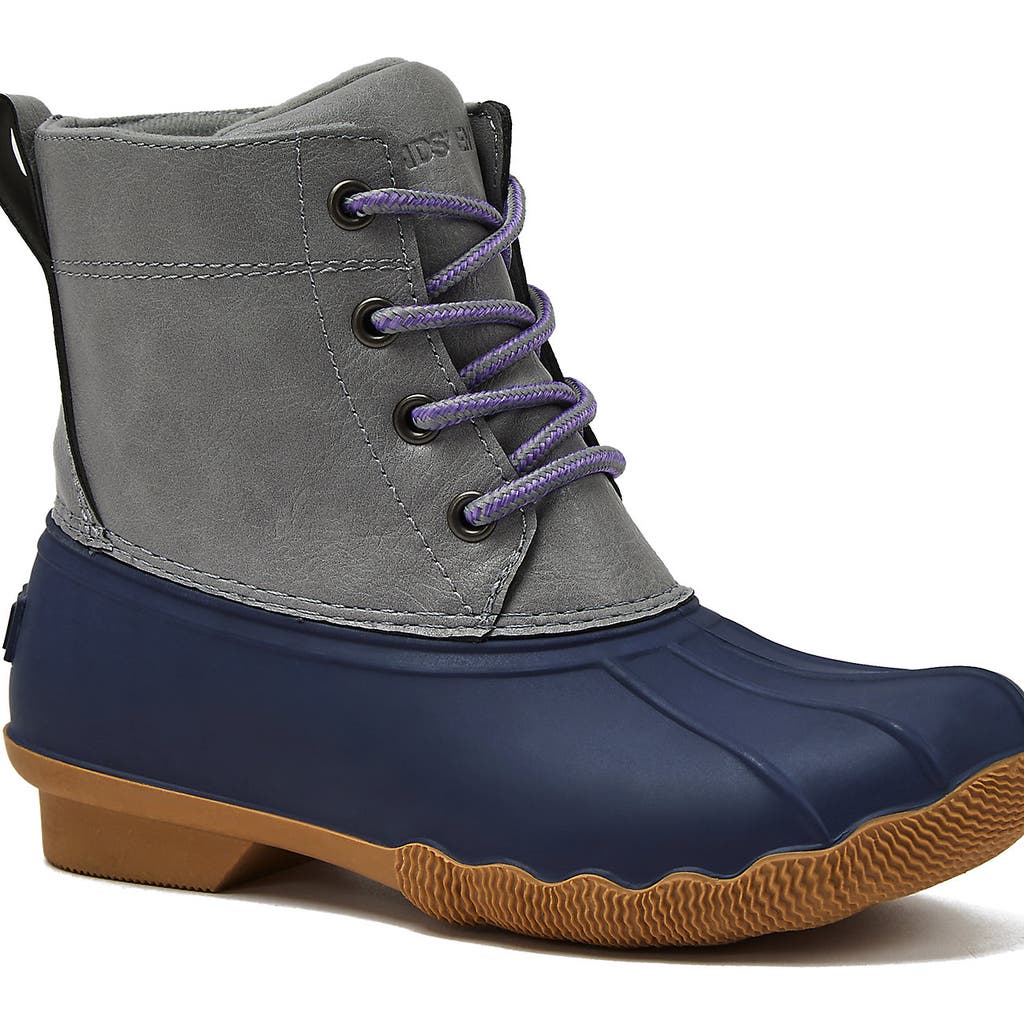 Lands' End Kids Waterproof Duck Boots In Blue