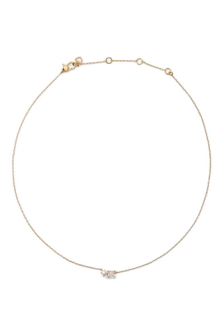 dear bestie pendant necklace, Alternate, color, CREAM/ CLEAR/ GOLD
