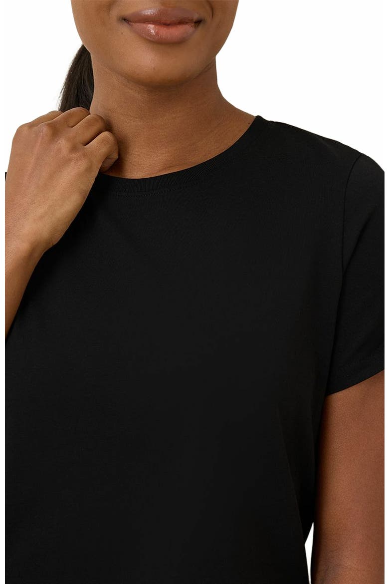 Luxe Stretch Jersey Slim Tee, Alternate, color, Black
