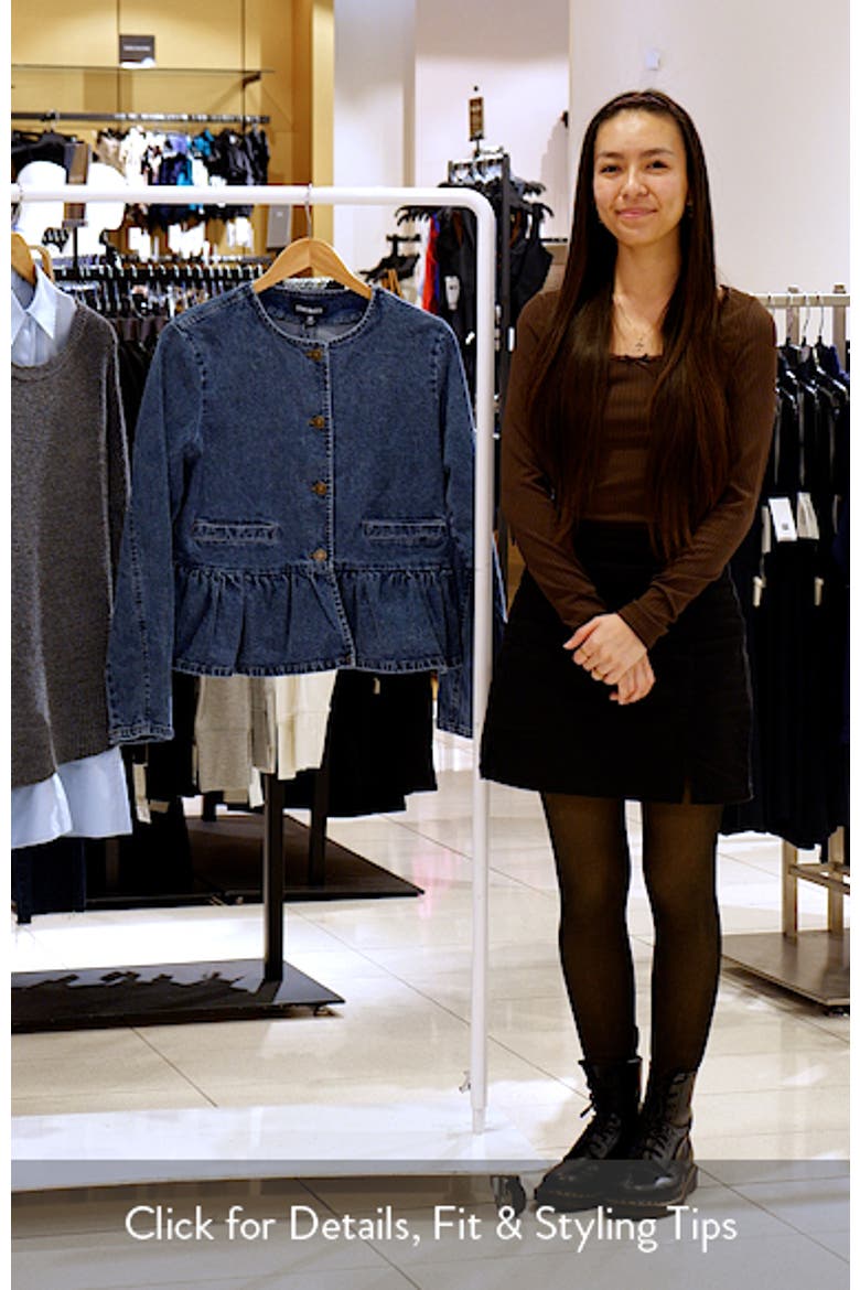 Abigale Peplum Denim Jacket video