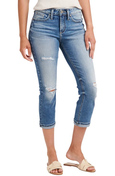 Suki Mid Rise Capri Jeans