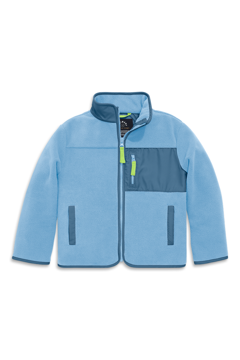 Kids Fleece Jacket, Main, color, Cornflower