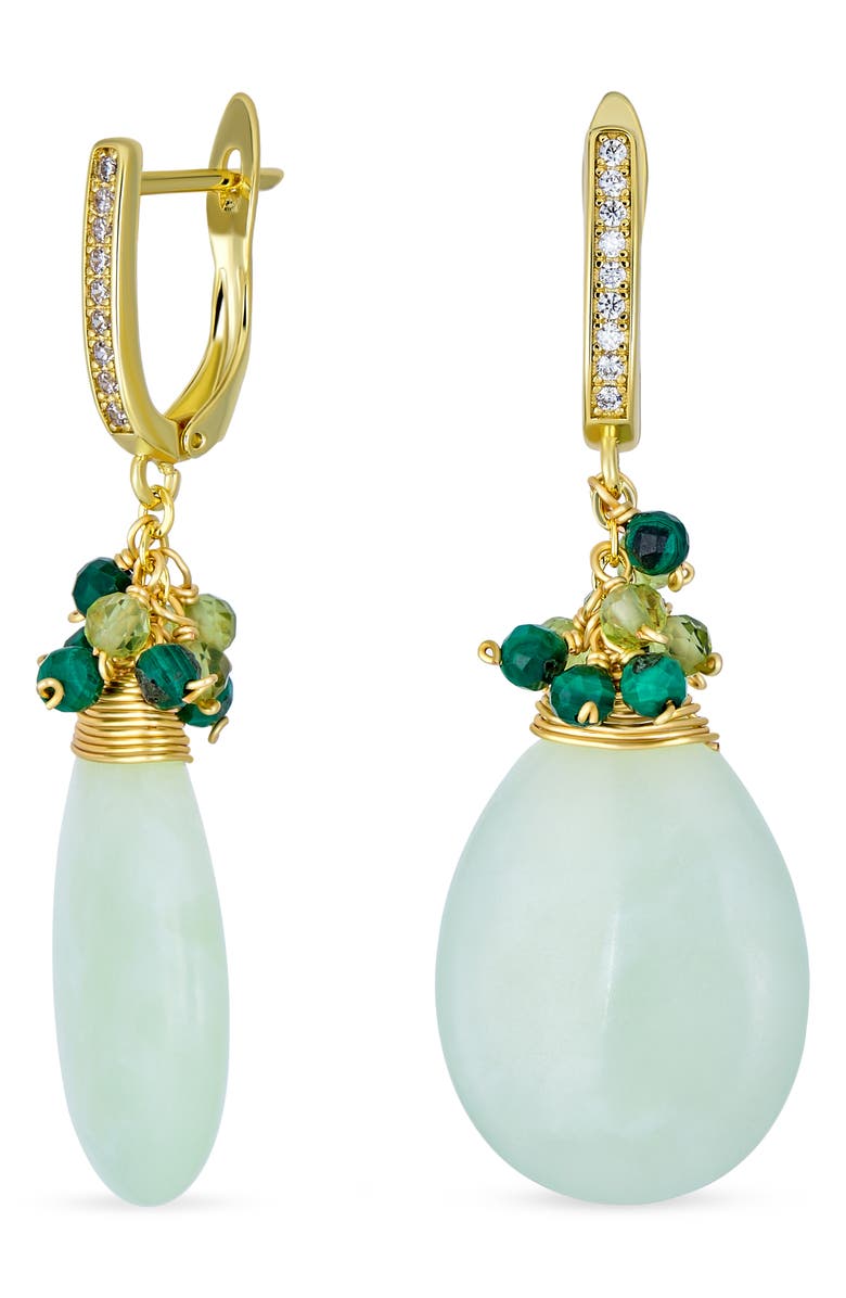 BLING JEWELRY Beaded Teardrop Earrings, Main, color,