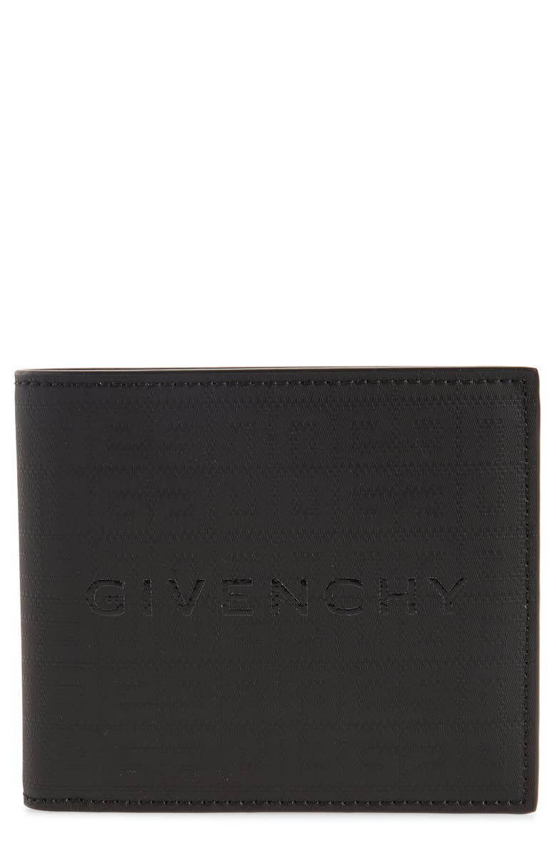 Givenchy 4G Embossed Nylon Bifold Wallet, Main, color,