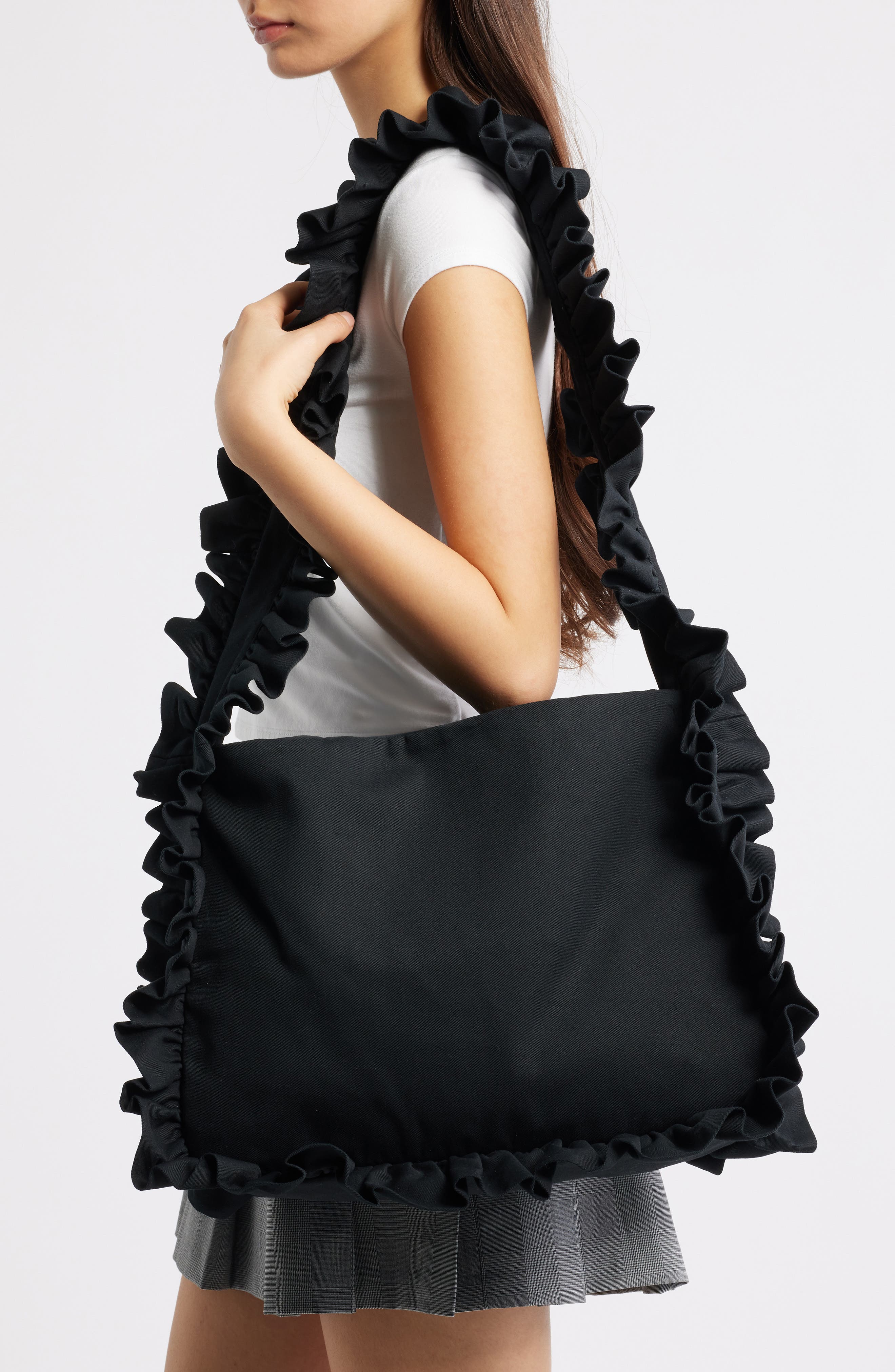 Baggy London Big Baggy Shoulder Bag, Alternate, color, Black