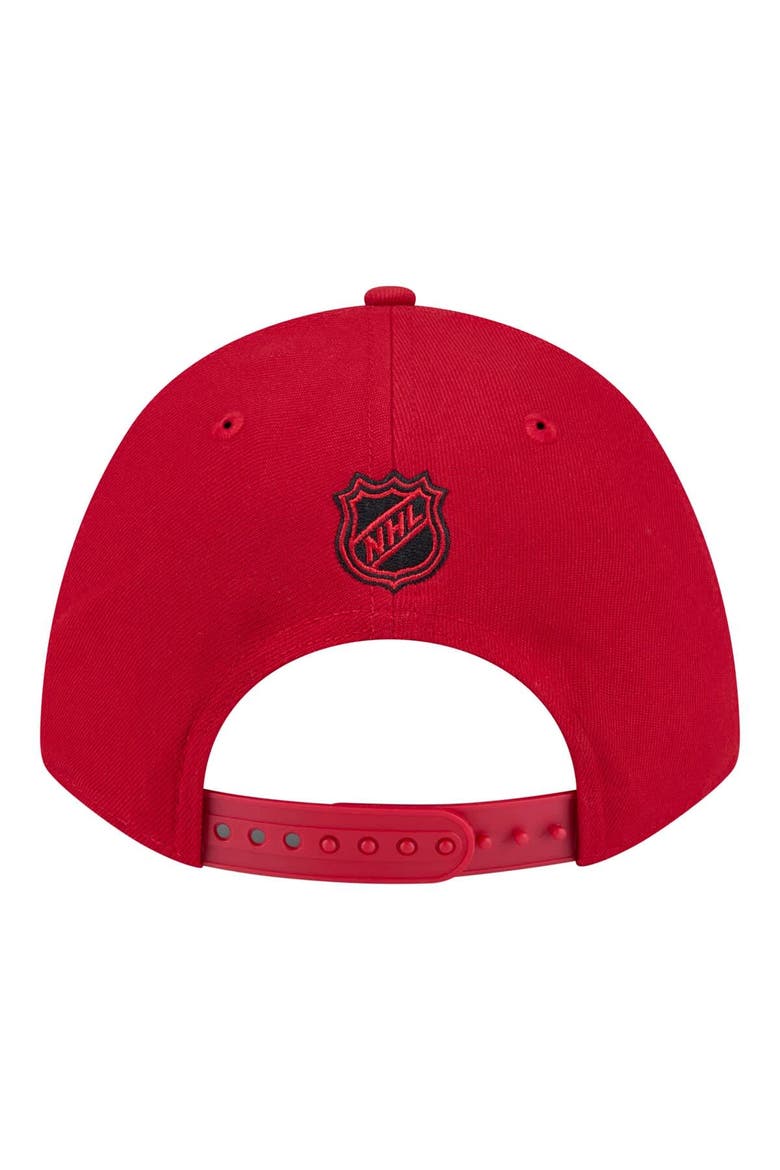Men's New Era  Red Carolina Hurricanes COOLERA 9FORTY M-Crown Adjustable Hat, Alternate, color, Red