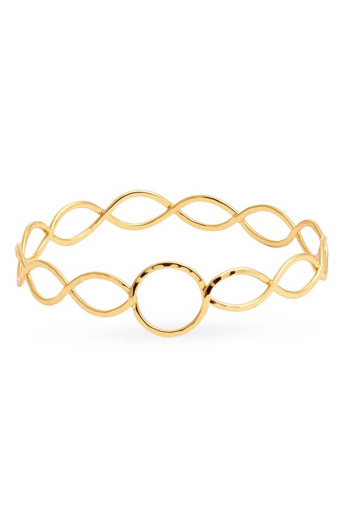Kiara By Ki-ele Forever Infinity Bangle Bracelet In Gold