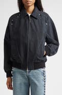 Stella McCartney Patchwork Denim Bomber Jacket