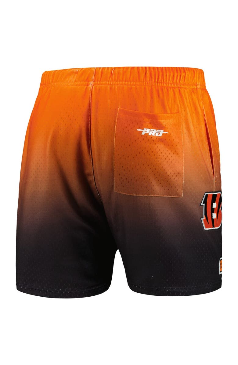 PRO STANDARD Men's Pro Standard Black/Orange Cincinnati Bengals Ombre Mesh Shorts, Alternate, color, Black