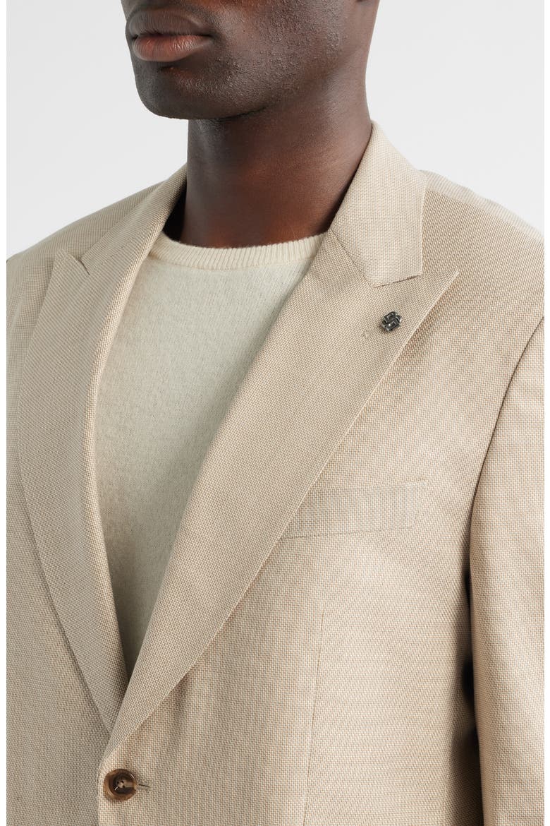 Hutson Slim Fit Stretch Wool Blend Sport Coat, Alternate, color, OPEN WHITE