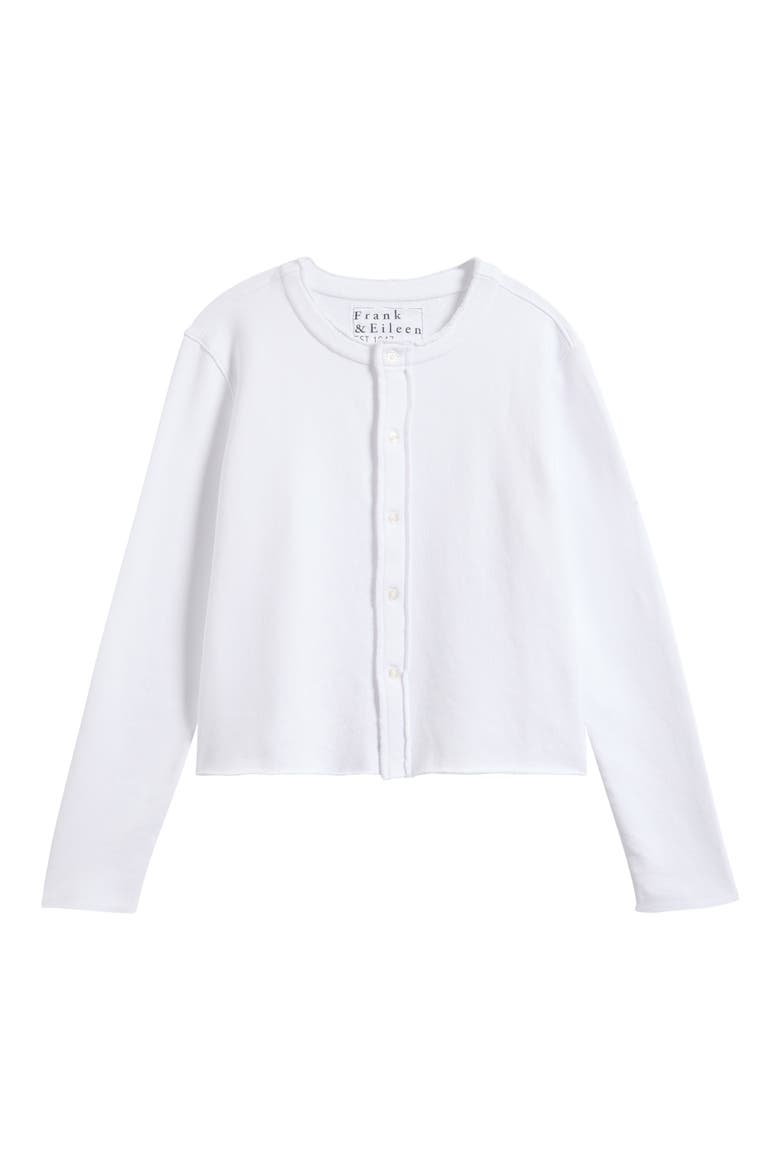 Jackie Shrunken Cardigan, Alternate, color, WHITE