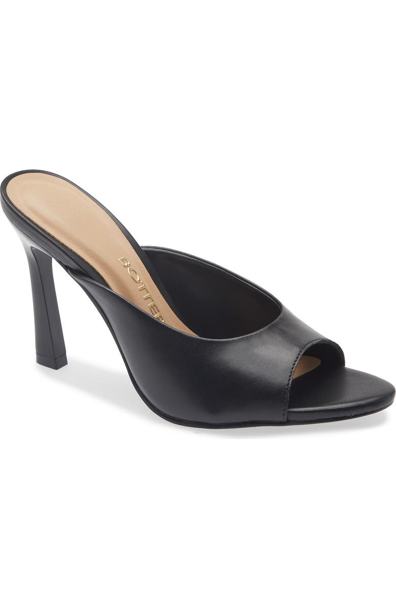 Bottero Peeptoe Slide Sandal, Main, color, Preto