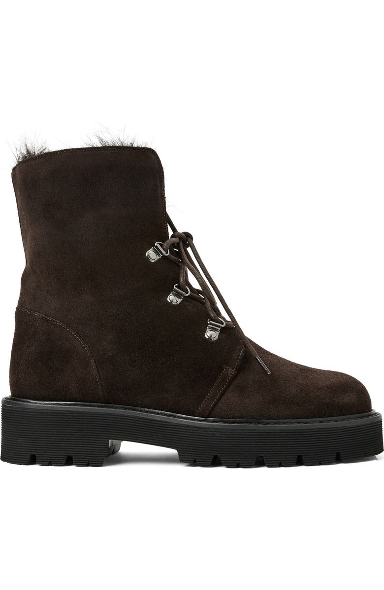 Eva Faux Shearling Cuff Weatherproof Hiker Boot