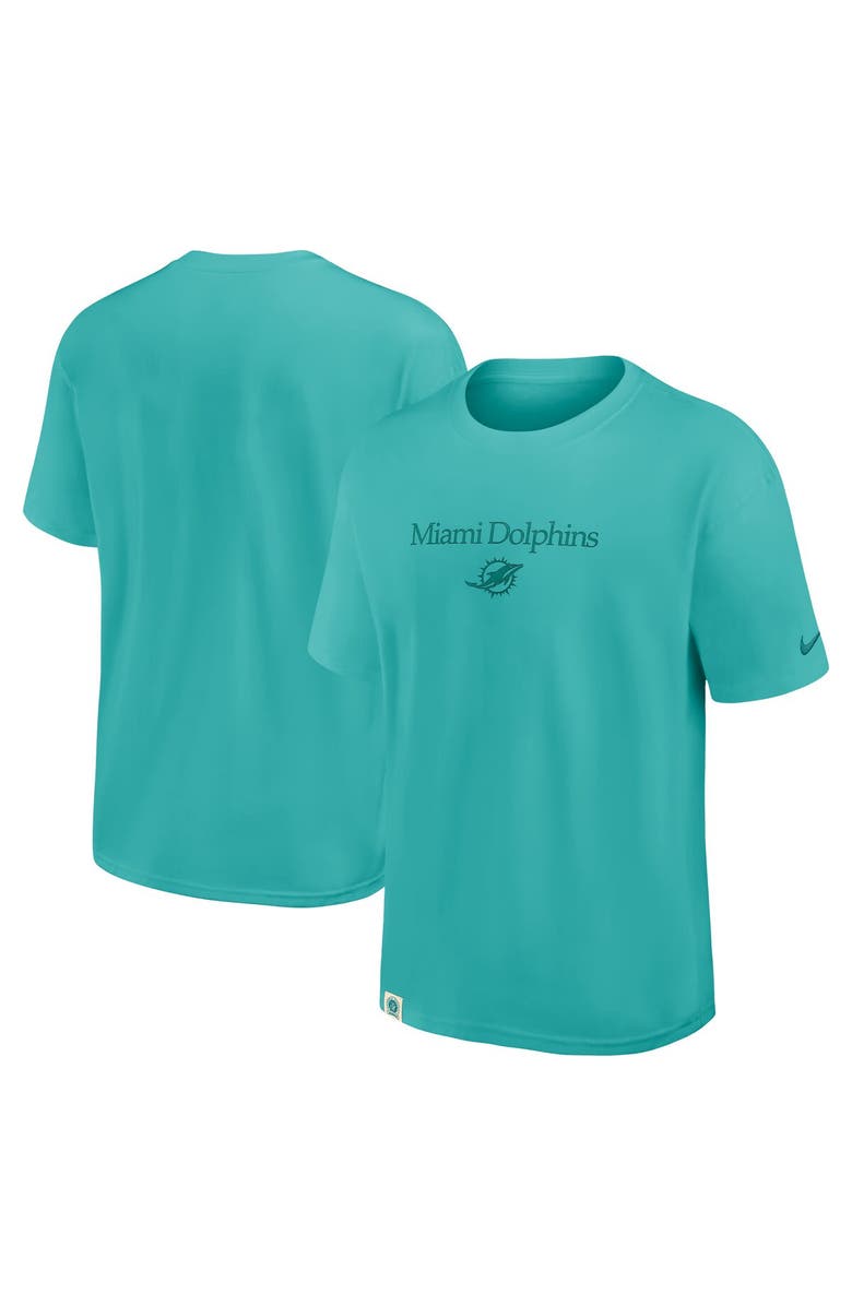 Nike Men's Nike Aqua Miami Dolphins Glory Max90 T-Shirt, Alternate, color, Aqua
