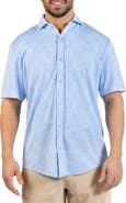 TailorByrd Tropical Short Sleeve Button-Up Shirt