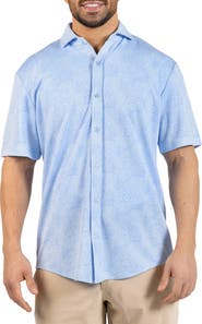 TailorByrd Tropical Short Sleeve Button-Up Shirt