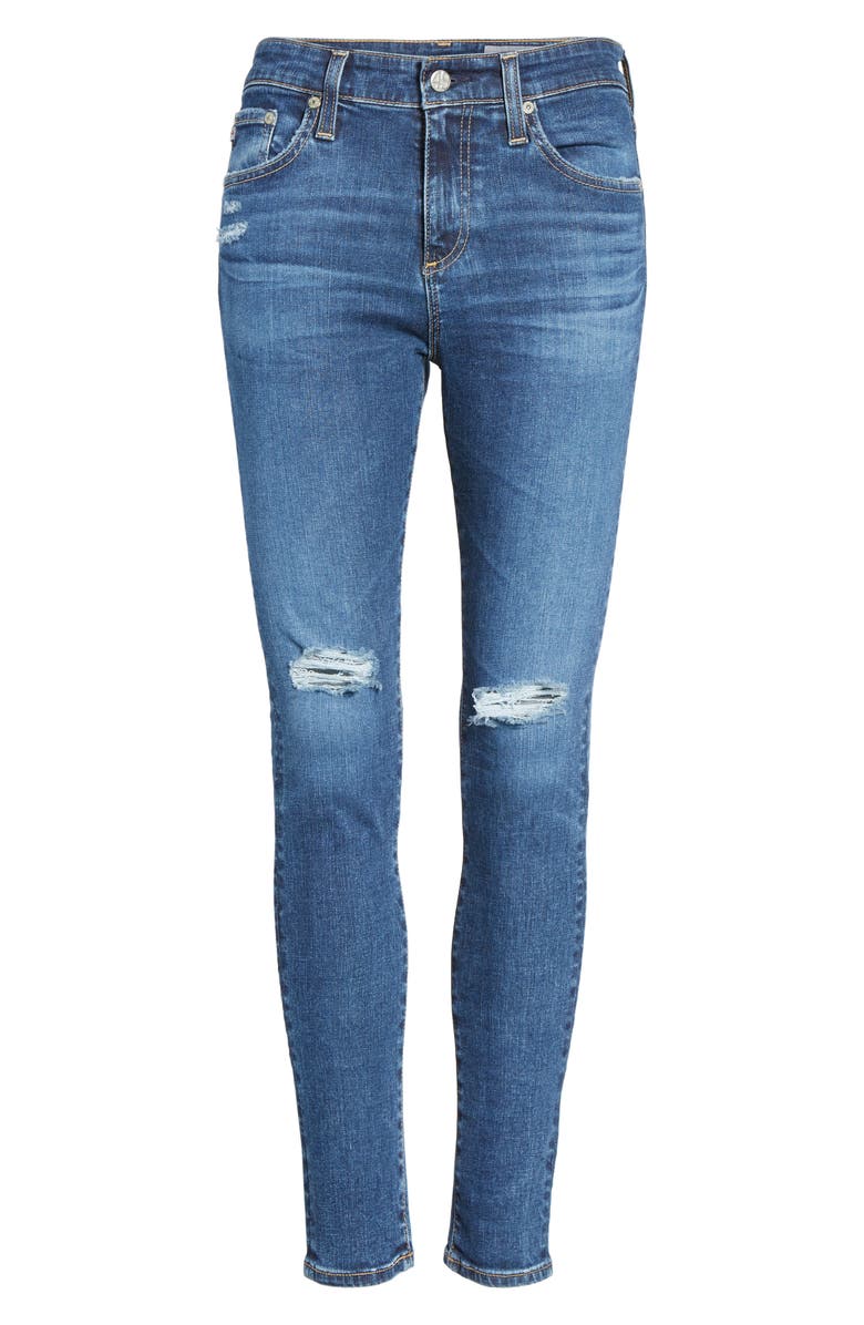 AG The Farrah High Waist Ankle Skinny Jeans, Alternate, color,