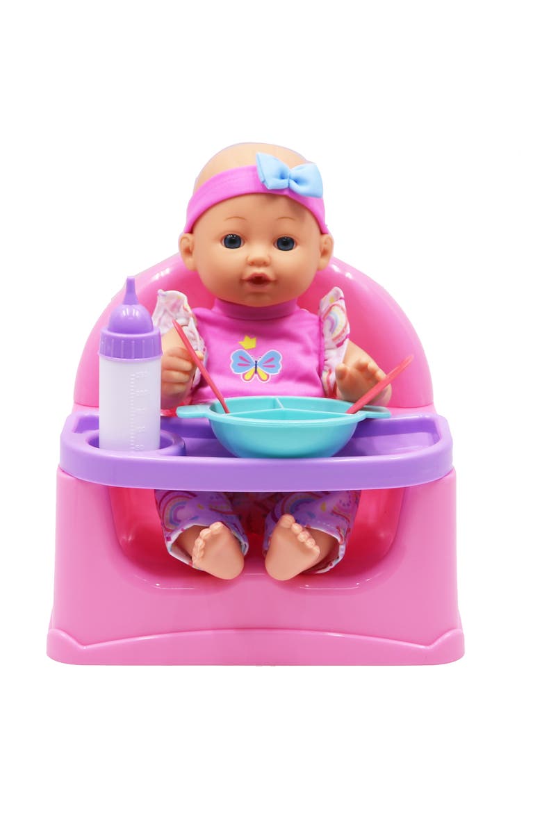 Feeding Fun Doll Set W/ 12" Baby Doll Gigo Dolls, Kids Playset 3+, Alternate, color, Multicolored