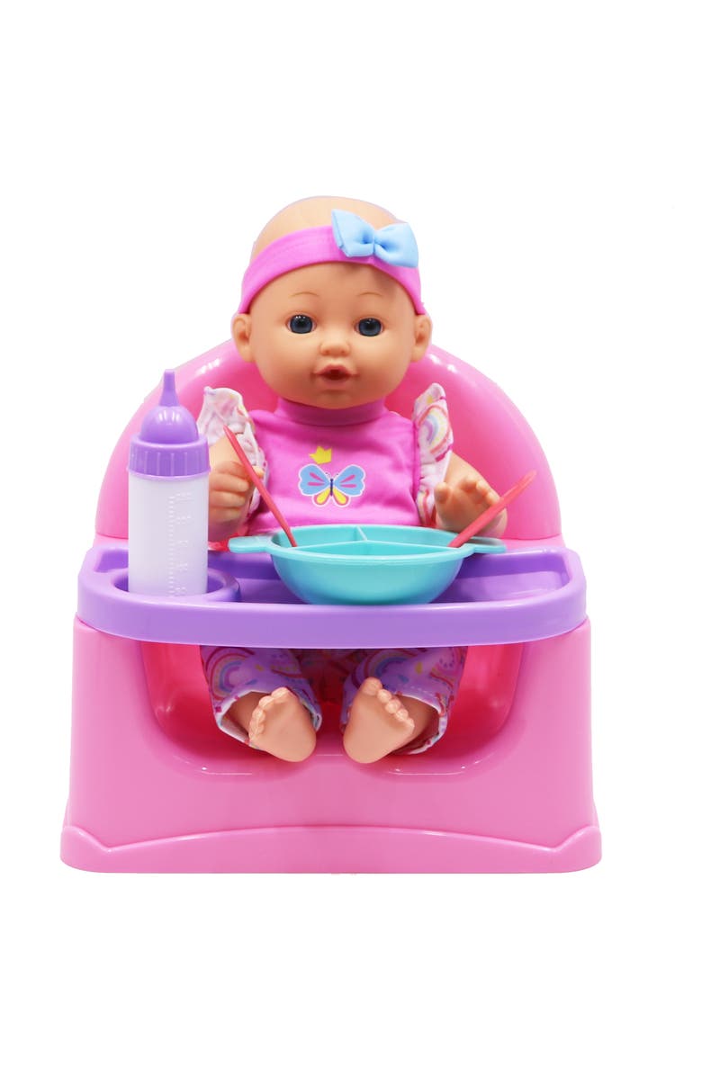 Dream Collection Feeding Fun Doll Set W/ 12" Baby Doll Gigo Dolls, Kids Playset 3+, Alternate, color, Multicolored