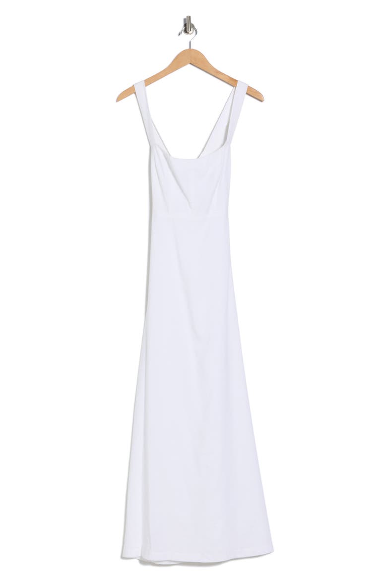 seamed linen blend maxi dress theory Seamed Linen Blend Maxi Dress (Women)