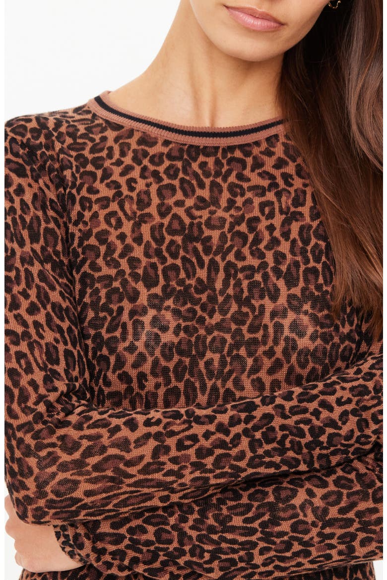 Ludlow Ada Long Sleeve Knit Top, Alternate, color, ANIMAL