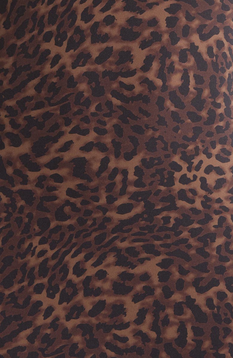 MPG Leopard Print Midi Dress, Alternate, color, Caribou Leopard