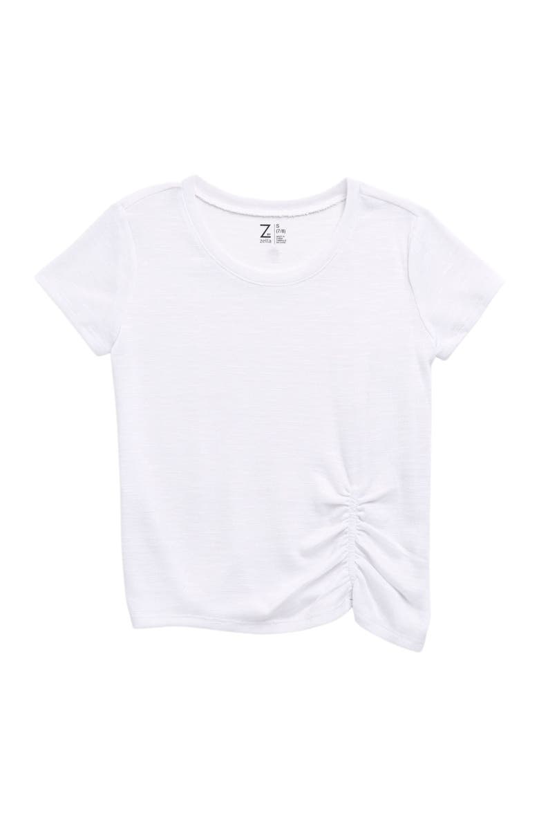 Z by Zella Girl Kids' Z by Zella Girl Striped Twilight T-Shirt, Main, color, 